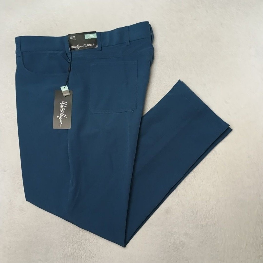 Walter Hagen Pants Men 40x30 Gray Golf Slim Microfiber Perfect 11 Performance